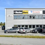 ParkerStore Trondheim fasade butikk for service på hydraulikk