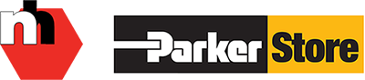 Nik. Haugrønning og ParkerStore Trondheim hydraulikk, butikk logo
